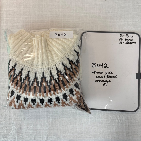 MINKPINK Fair Isle Fringe Sweater Size M - Picture 12 of 12